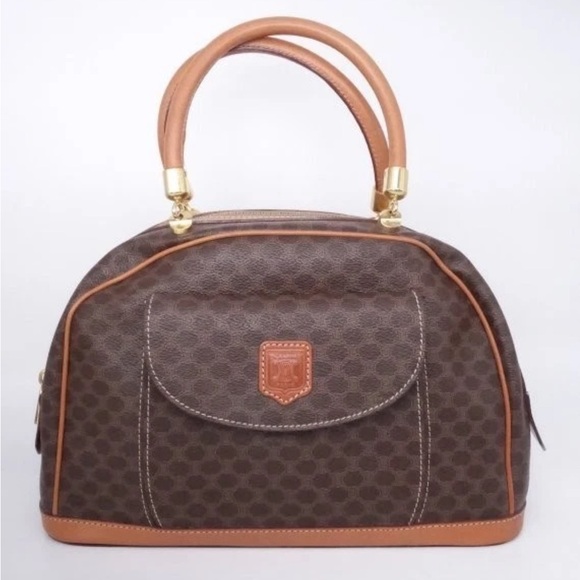 Celine Handbags - Celine Brown and Tan Satchel